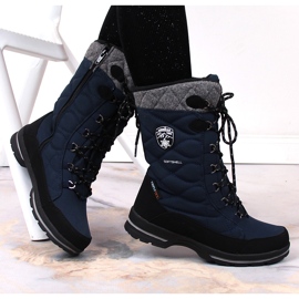 American Club navy blue waterproof winter boots for women 2 American Club navy blue waterproof winter boots for women 2