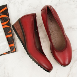 Red Vinceza wedge pumps 2