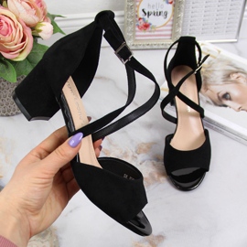 Women's sandals on the black post by Sergio Leone 2
