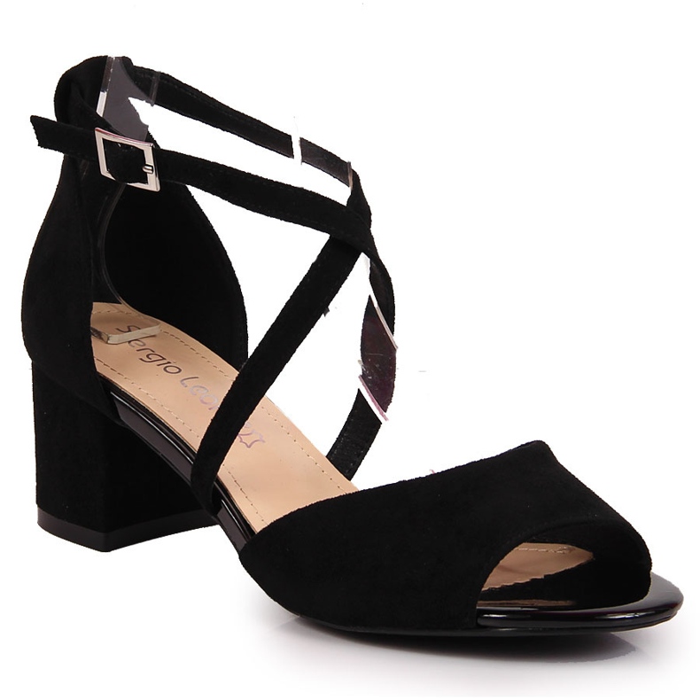 Women's sandals on the black post by Sergio Leone 1