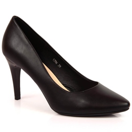 Black Sergio Leone stiletto pumps 1