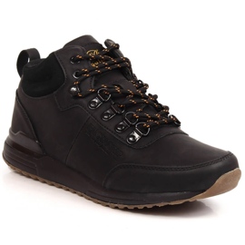 Black leather shoes for men Jogger Bustagrip 2 Black leather shoes for men Jogger Bustagrip 2
