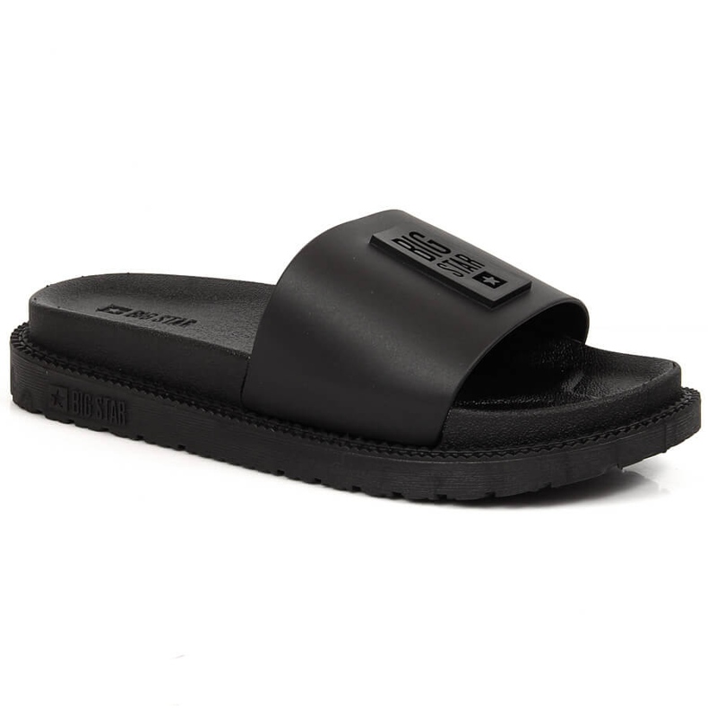 Women's black platform slippers Big Star LL274429 2
