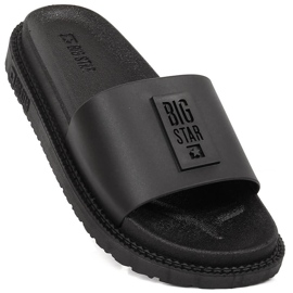 Women's black platform slippers Big Star LL274429 1