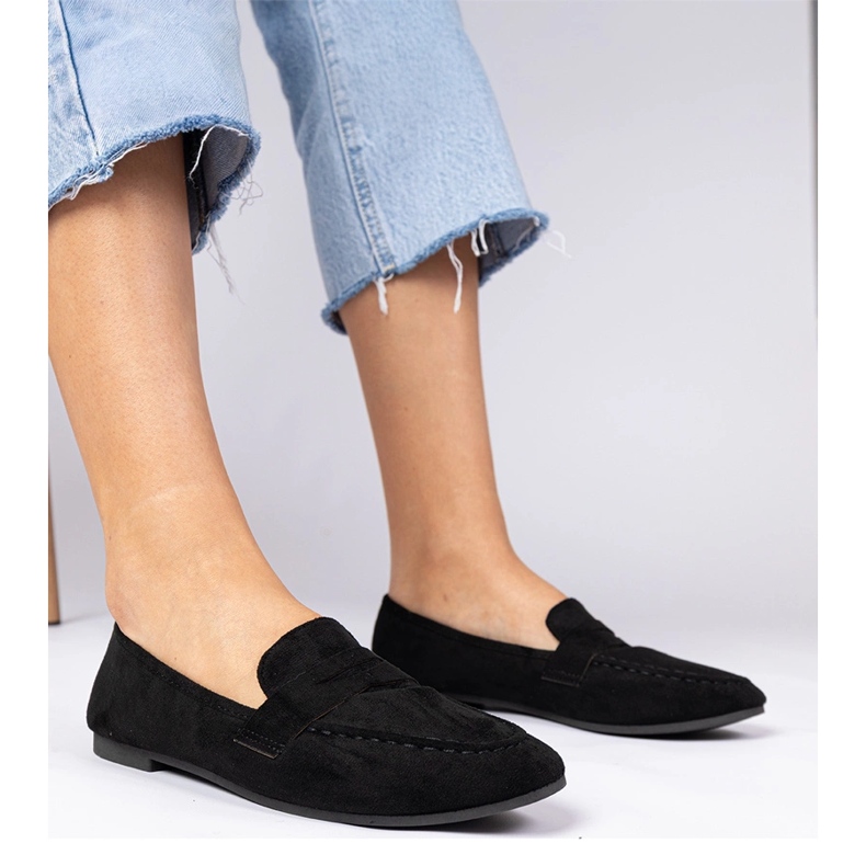 Black elegant loafers from Ekozamsz 1