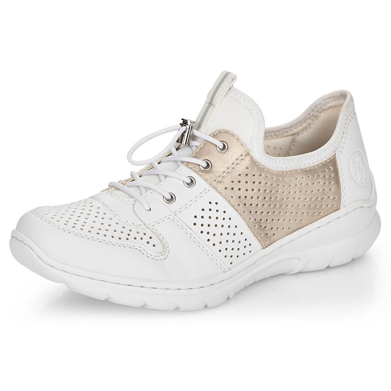 Comfortable women's white sports shoes Rieker L3254-80 1