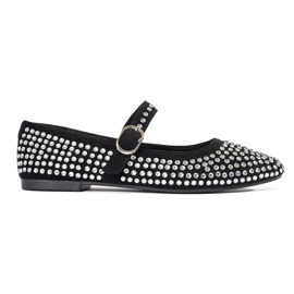 Black women's ballerinas with studs 2 Black women's ballerinas with studs 2