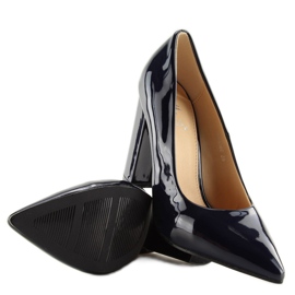 Navy blue high heels FM4096 Navy 2