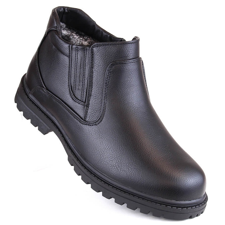 Atletico Men's boots, insulated Chelsea boots, black Man's Style WS-006 1 Atletico Men's boots, insulated Chelsea boots, black Man's Style WS-006 1