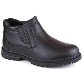 Atletico Men's boots, insulated Chelsea boots, black Man's Style WS-006 2 Atletico Men's boots, insulated Chelsea boots, black Man's Style WS-006 2