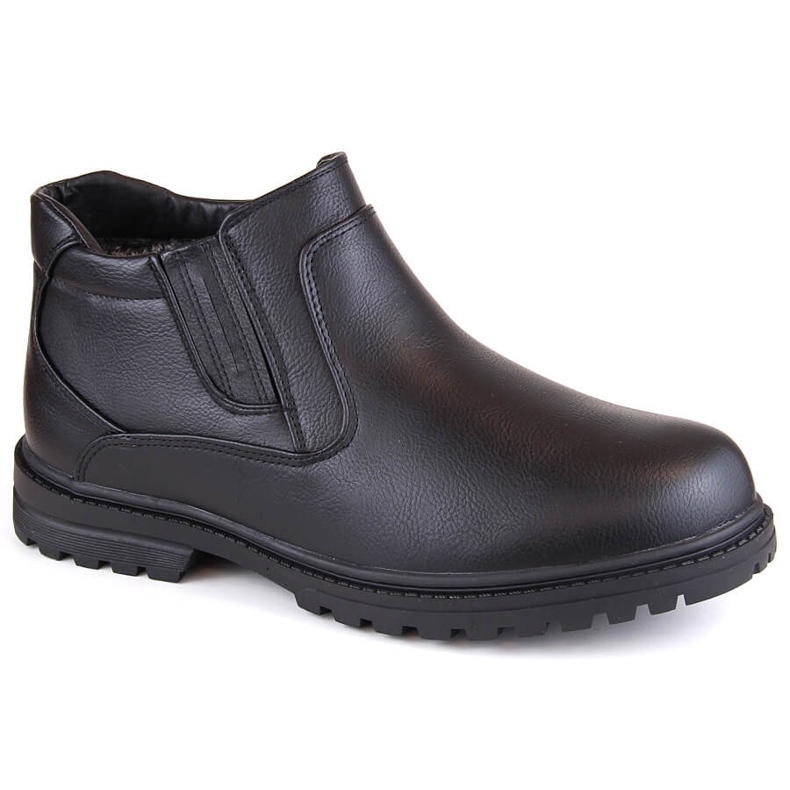 Atletico Men's boots, insulated Chelsea boots, black Man's Style WS-006 2 Atletico Men's boots, insulated Chelsea boots, black Man's Style WS-006 2