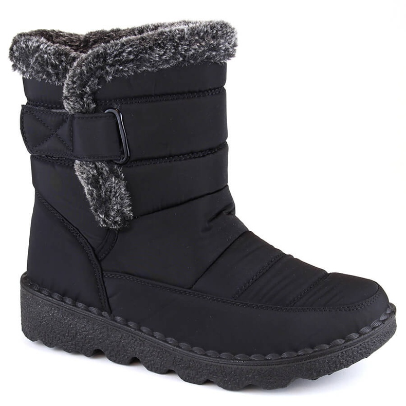 Women's insulated snow boots with Velcro, black T.Sokolski Z23-346 1 Women's insulated snow boots with Velcro, black T.Sokolski Z23-346 1