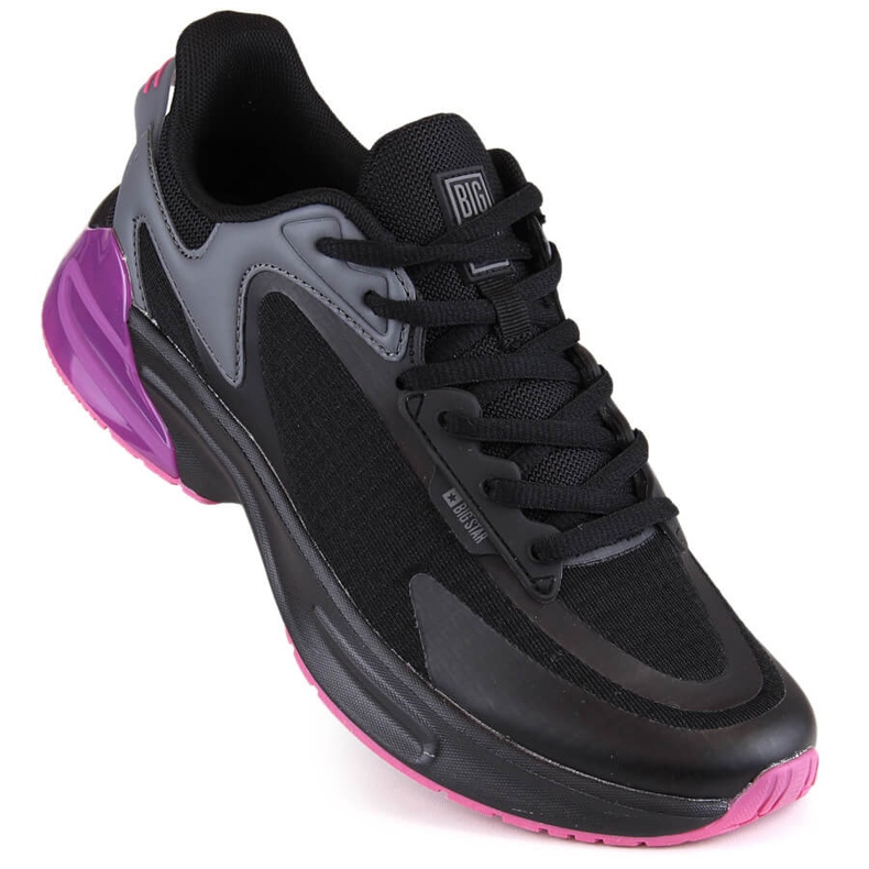 Women's sports shoes, black sneakers Big Star LL274335 1