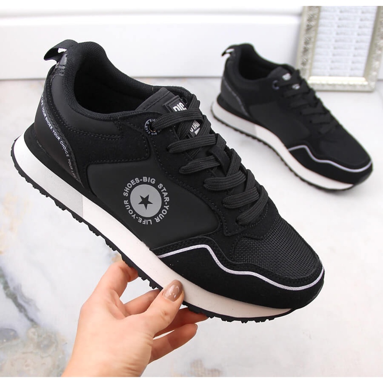 Black sports sneakers Big Star LL274541 1