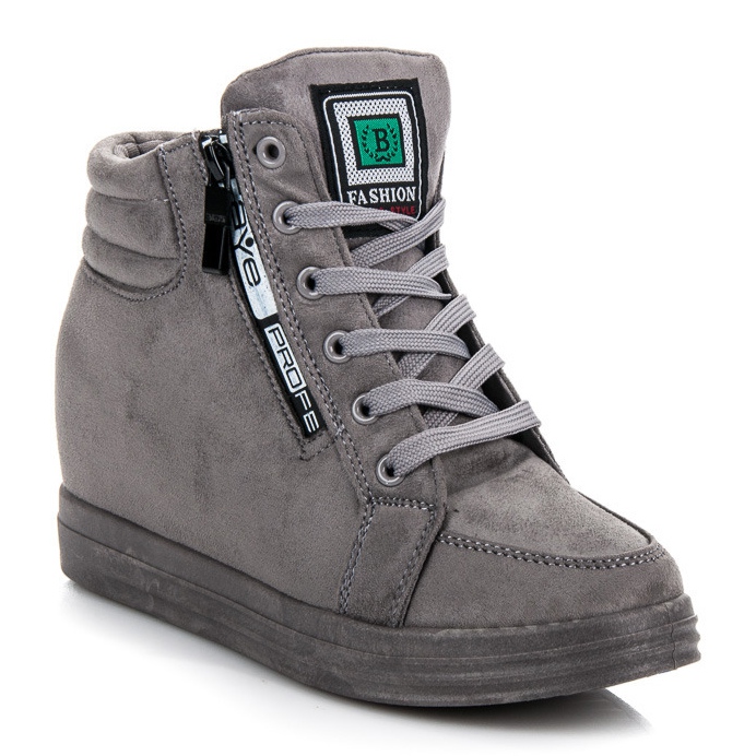 Suede sneakers grey 1