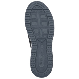 Comfortable men's openwork slip-on shoes, navy blue, Rieker B0655-14 1