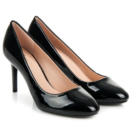 Danic Black Lacquered Pumps 1