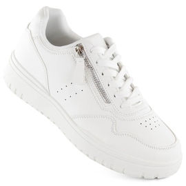 Women's white McBraun 23233 sports sneakers 1
