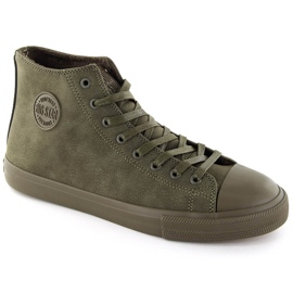 Men's sneakers over the ankle insulated khaki Big Star OO174250 green 1