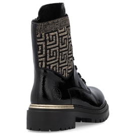 Comfortable women's ankle boots insulated black Rieker 72607-00 1 Comfortable women's ankle boots insulated black Rieker 72607-00 1