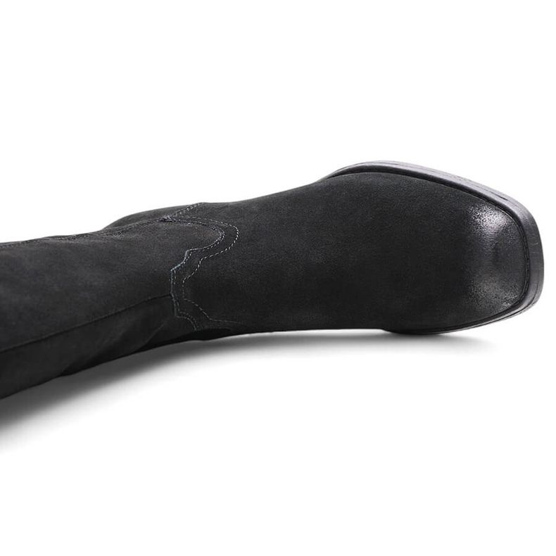 Leather women's black cowboy boots by Sergio Leone KZ268 1 Leather women's black cowboy boots by Sergio Leone KZ268 1