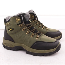 Green men's insulated trekking shoes Vanhorn 16314 1