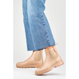 Women's Chelsea boots, beige, S17BE 2 Women's Chelsea boots, beige, S17BE 2