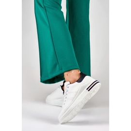 Women's platform sneakers, white 85-710W/B 2