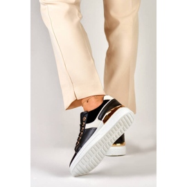 Women's platform sneakers, black JF3060B 2