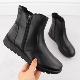 Black leather women's ankle boots with zipper FIlippo DBT6630 1 Black leather women's ankle boots with zipper FIlippo DBT6630 1