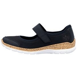 Rieker N42B0-14 navy blue women's comfortable Velcro shoes 2 Rieker N42B0-14 navy blue women's comfortable Velcro shoes 2