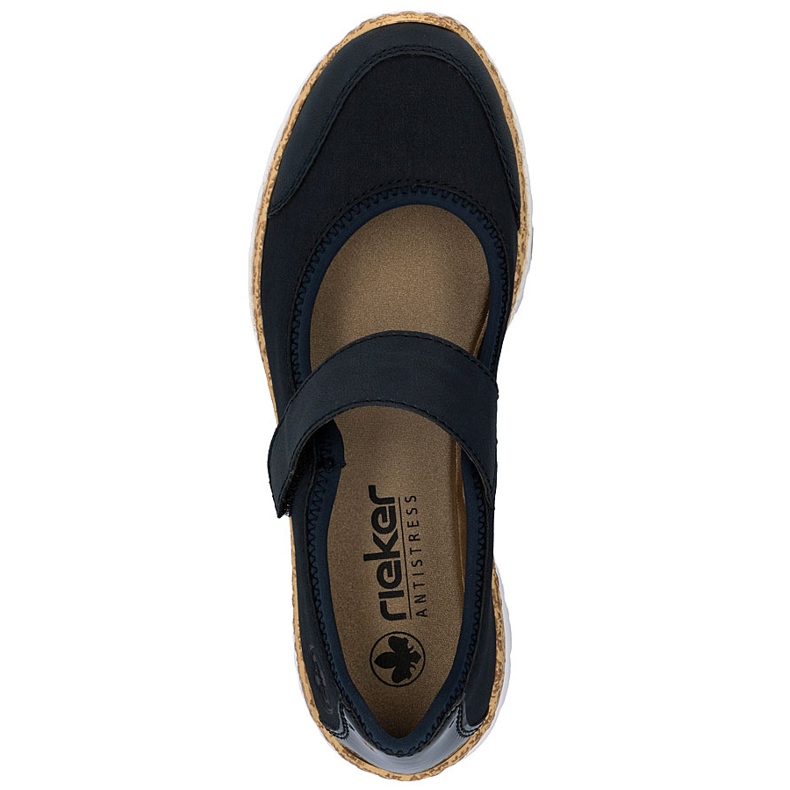 Rieker N42B0-14 navy blue women's comfortable Velcro shoes 1 Rieker N42B0-14 navy blue women's comfortable Velcro shoes 1