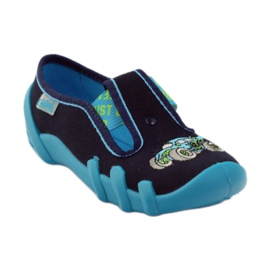 Befado children's shoes slippers 290x161 navy blue blue green 1