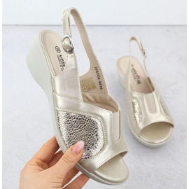 Women's sandals for comfortable beige unisoft 8876 1