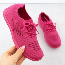 Women's sports shoes openwork fuchsja news 1020 pink 1