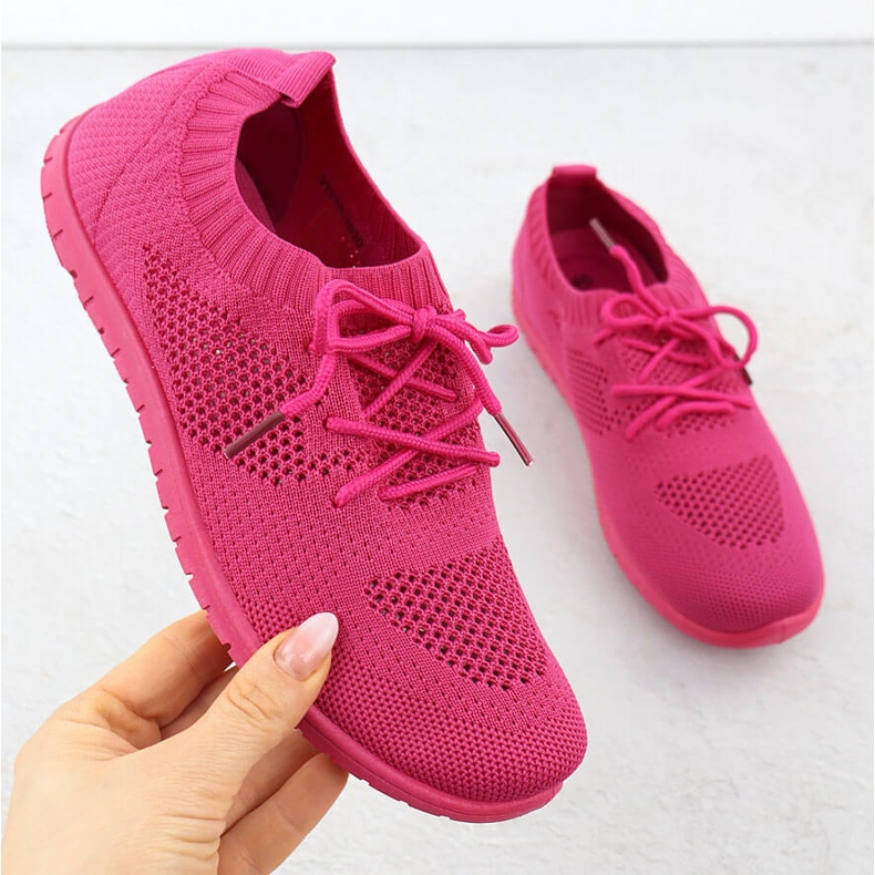 Women's sports shoes openwork fuchsja news 1020 pink 1