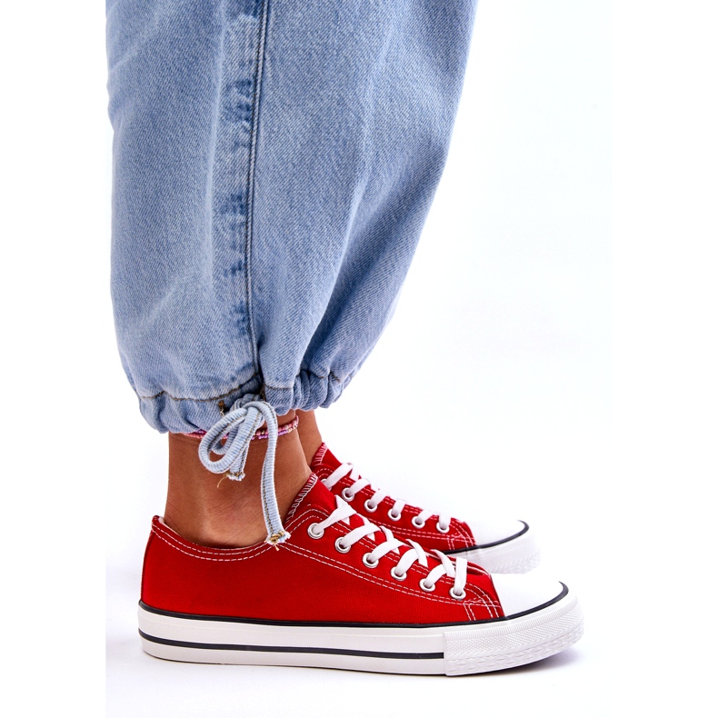 Classic Low Women's Red Sneakers 3
