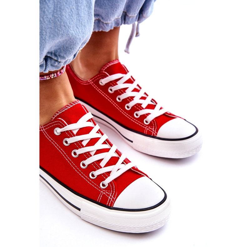 Classic Low Women's Red Sneakers 2