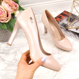 Sergio Leone pearl powder pumps on the block pink 1