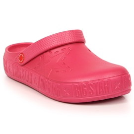Women's pink slippers kroks pink Big Star II275007 2