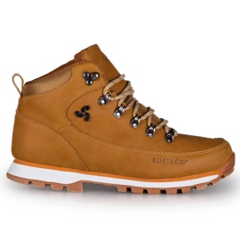 Men's yellow leather trekking shoes Outback Bustagrip 1