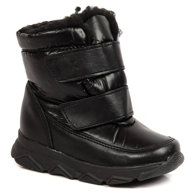 Waterproof snow boots with a membrane black Kornecki 6895 1