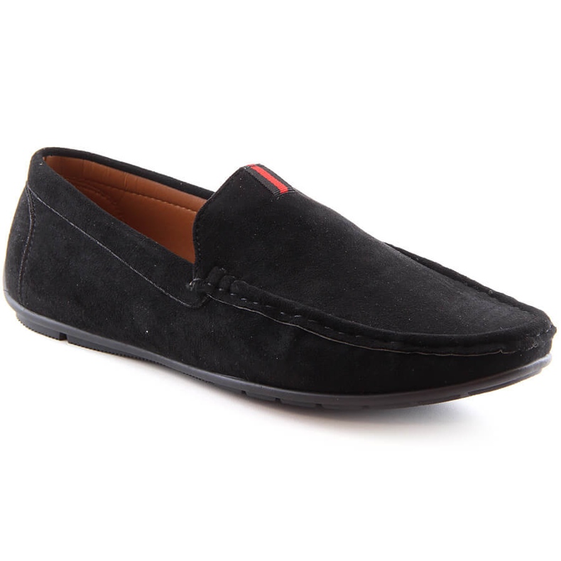 Moccasins men's suede slip-on shoes black McKeylor 2260 2