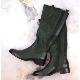 Women's boots warmed green Jezzi ASA198-22 2 Women's boots warmed green Jezzi ASA198-22 2