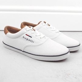 Comfortable white men's sports shoes Bugatti NN153418 1 Comfortable white men's sports shoes Bugatti NN153418 1