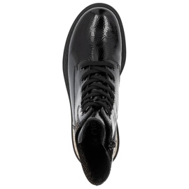 Comfortable women's ankle boots insulated black Rieker 72607-00 2 Comfortable women's ankle boots insulated black Rieker 72607-00 2