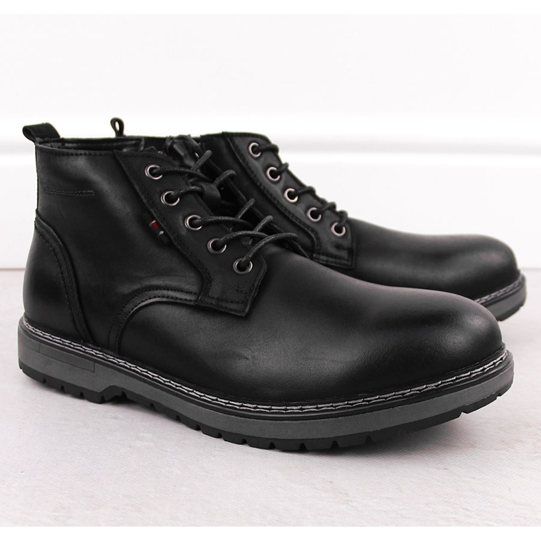 Men's leather ankle boots, insulated, black, T.Sokolski Z24-433 1 Men's leather ankle boots, insulated, black, T.Sokolski Z24-433 1