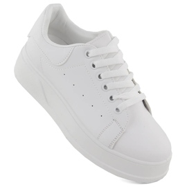 Women's sports shoes on the platform white Sabatina 0974 1