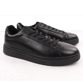 Men's casual black leather sneakers Bugatti OO153122 1 Men's casual black leather sneakers Bugatti OO153122 1
