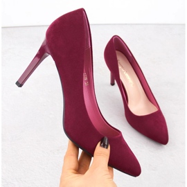 Sergio Leone 1339 suede fuchsia pumps pink 1